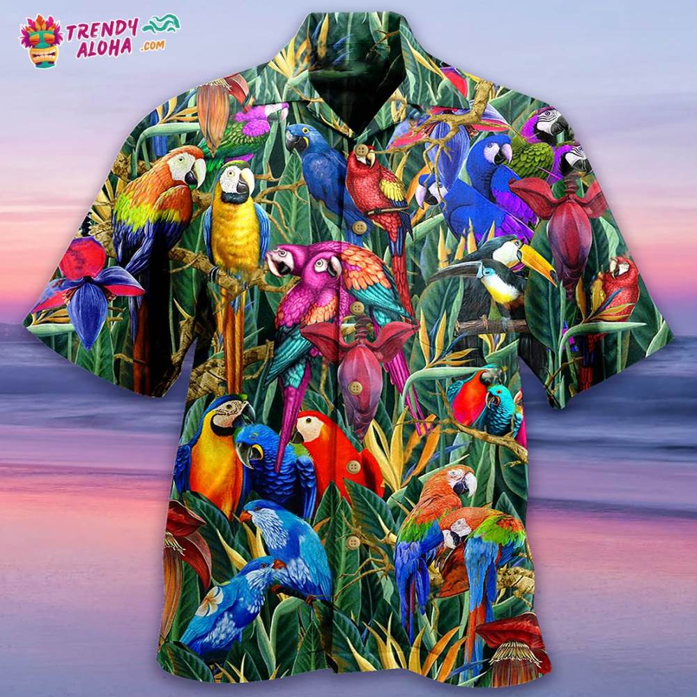 Parrot Amazing Tropical Hawaiian Shirt – Trendy Aloha