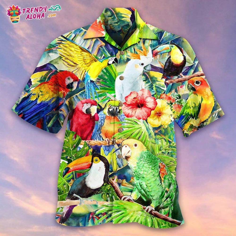 Parrot Lovely Life Hawaiian Shirt – Trendy Aloha
