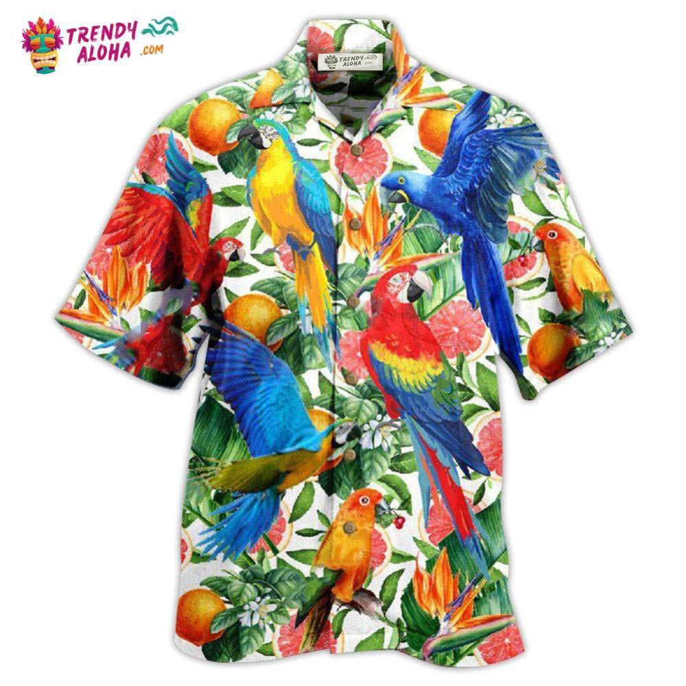 Parrot Make Red Grapefruit Flavor Hawaiian Shirt – Trendy Aloha