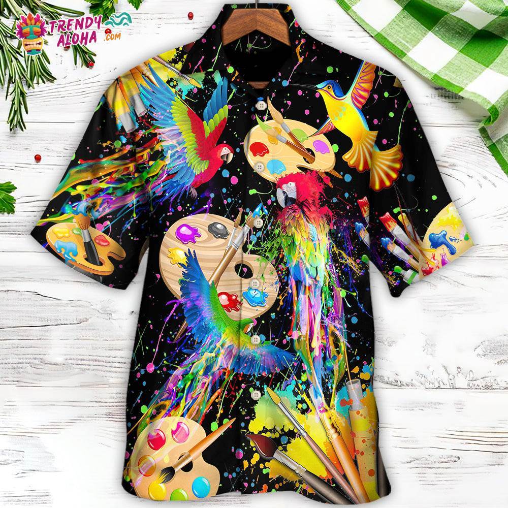 Parrot Painting Your Dream Hawaiian Shirt – Trendy Aloha