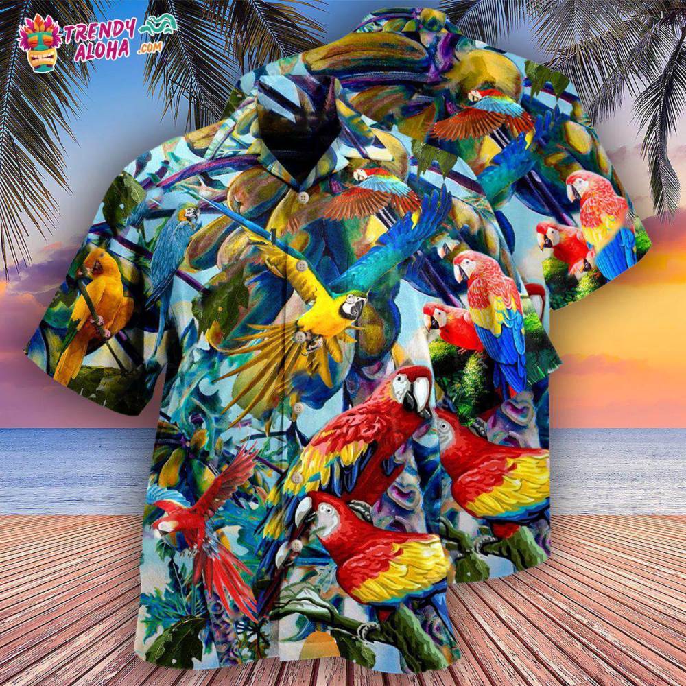 Parrot Really Likes Papaya Hawaiian Shirt – Trendy Aloha