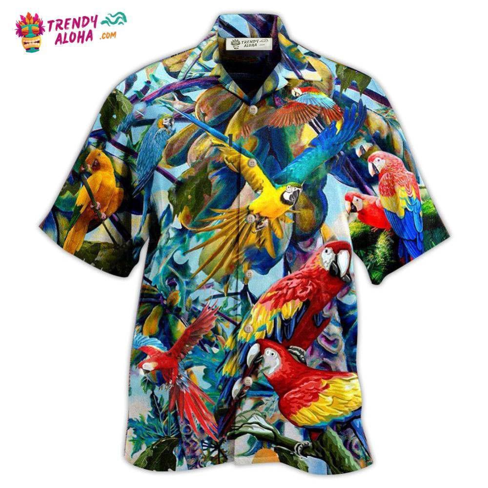 Parrot Really Likes Papaya Hawaiian Shirt – Trendy Aloha