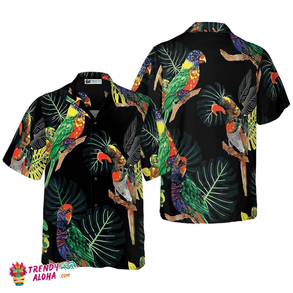 Parrots In The Tropical Rain Forest Hawaiian Shirt