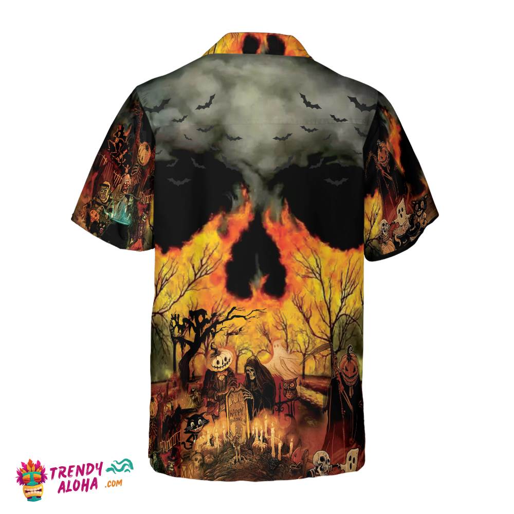 Party At Halloween Night Hawaiian Shirt