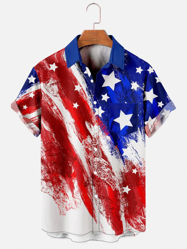 Patriotic Celebrations with Hawaiian Shirt for Independence Day