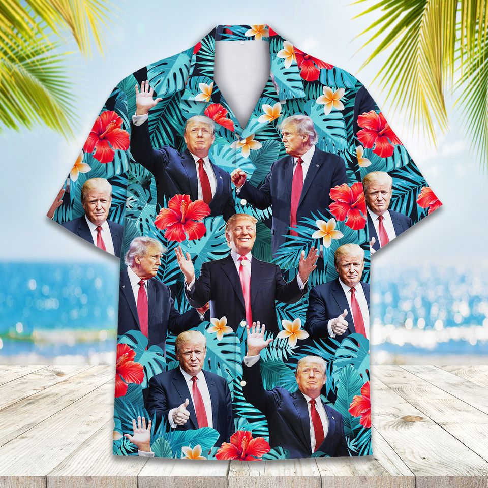 Patriotic President Election Aloha Summer Shirt Trump Hawaiian Shirt