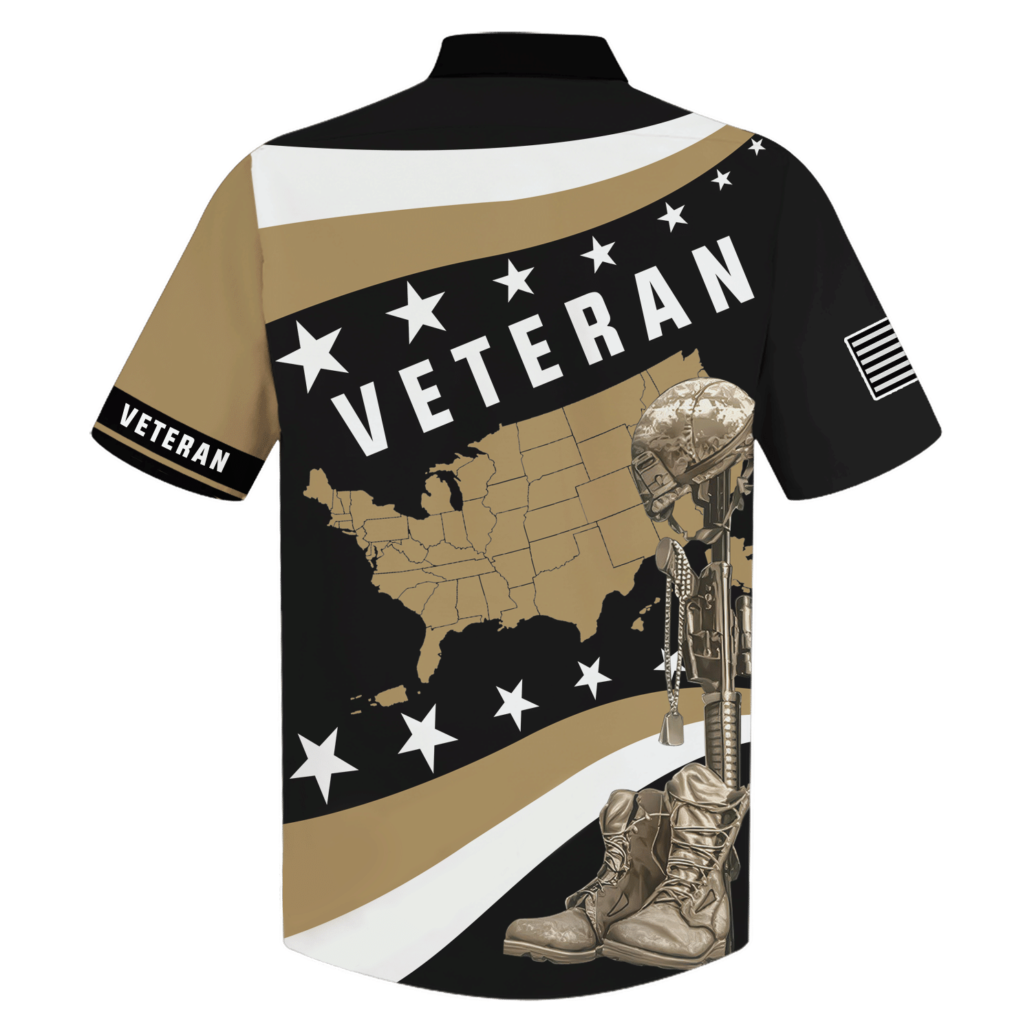 Patriotic Valor: Home Of The Free Hawaiian Shirt