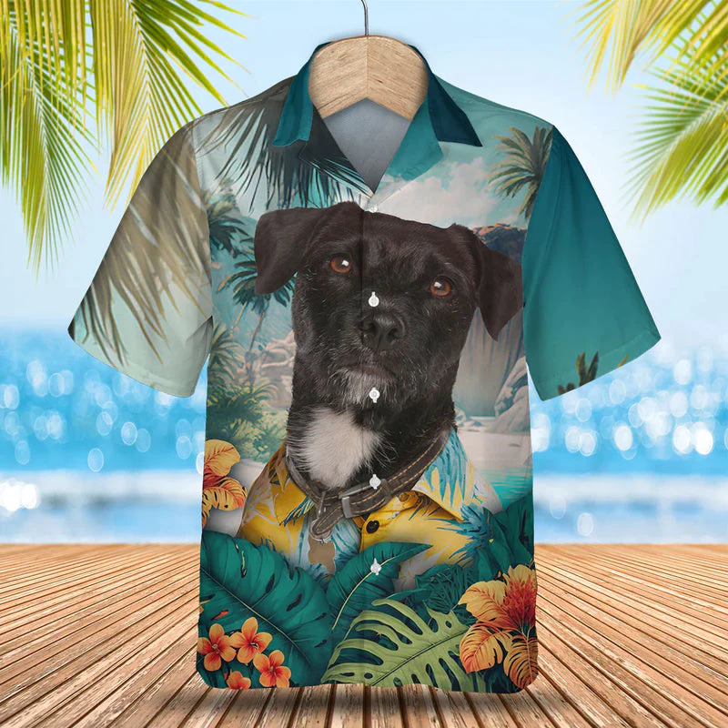 Patterdale Terrier Tropical Trendy Hawaiian Shirt, Dog Lover Trendy Hawaiian Shirt, Summer Gift For Men And Women Patterdale Terrier Tropical Trendy Hawaiian Shirt, Dog Lover Trendy Hawaiian Shirt, Summer Gift For Men And Women