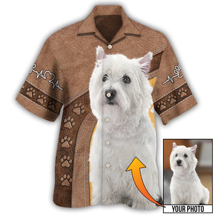 Pawfect Memories: Custom Photo Dog Hawaiian Shirt Pawfect Memories: Custom Photo Dog Hawaiian Shirt
