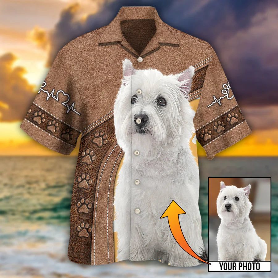 Pawfect Memories: Custom Photo Dog Hawaiian Shirt