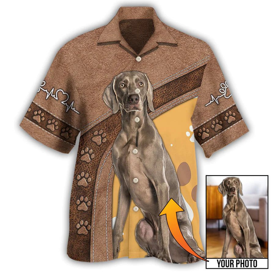 Pawsome Portraits: Custom Dog Photo Hawaiian Shirt Pawsome Portraits: Custom Dog Photo Hawaiian Shirt
