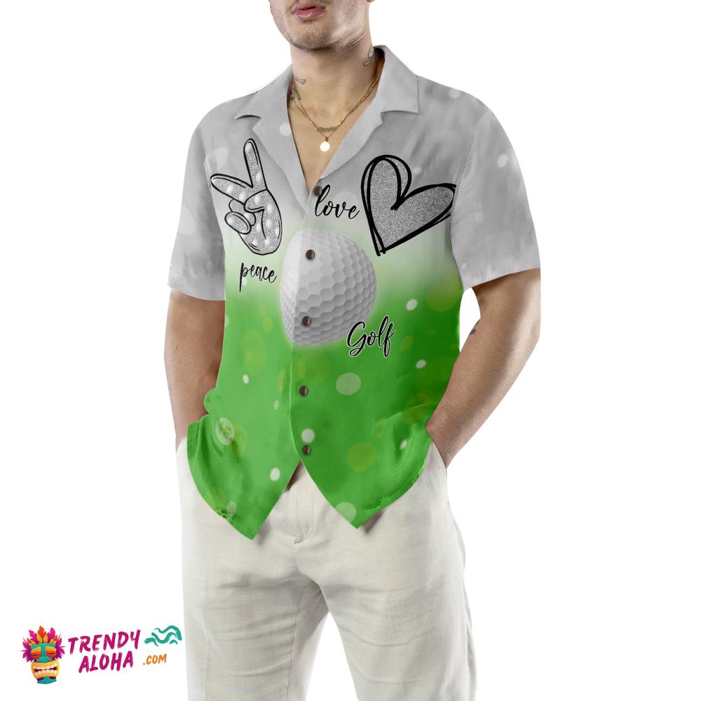 Peace Golf Love Hawaiian Shirt