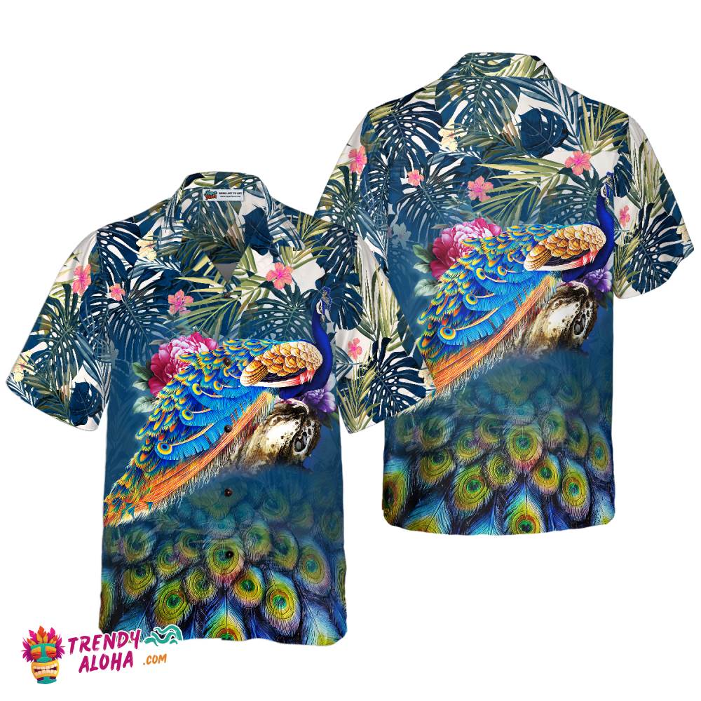 Peacock Hawaiian Shirt Peacock Hawaiian Shirt