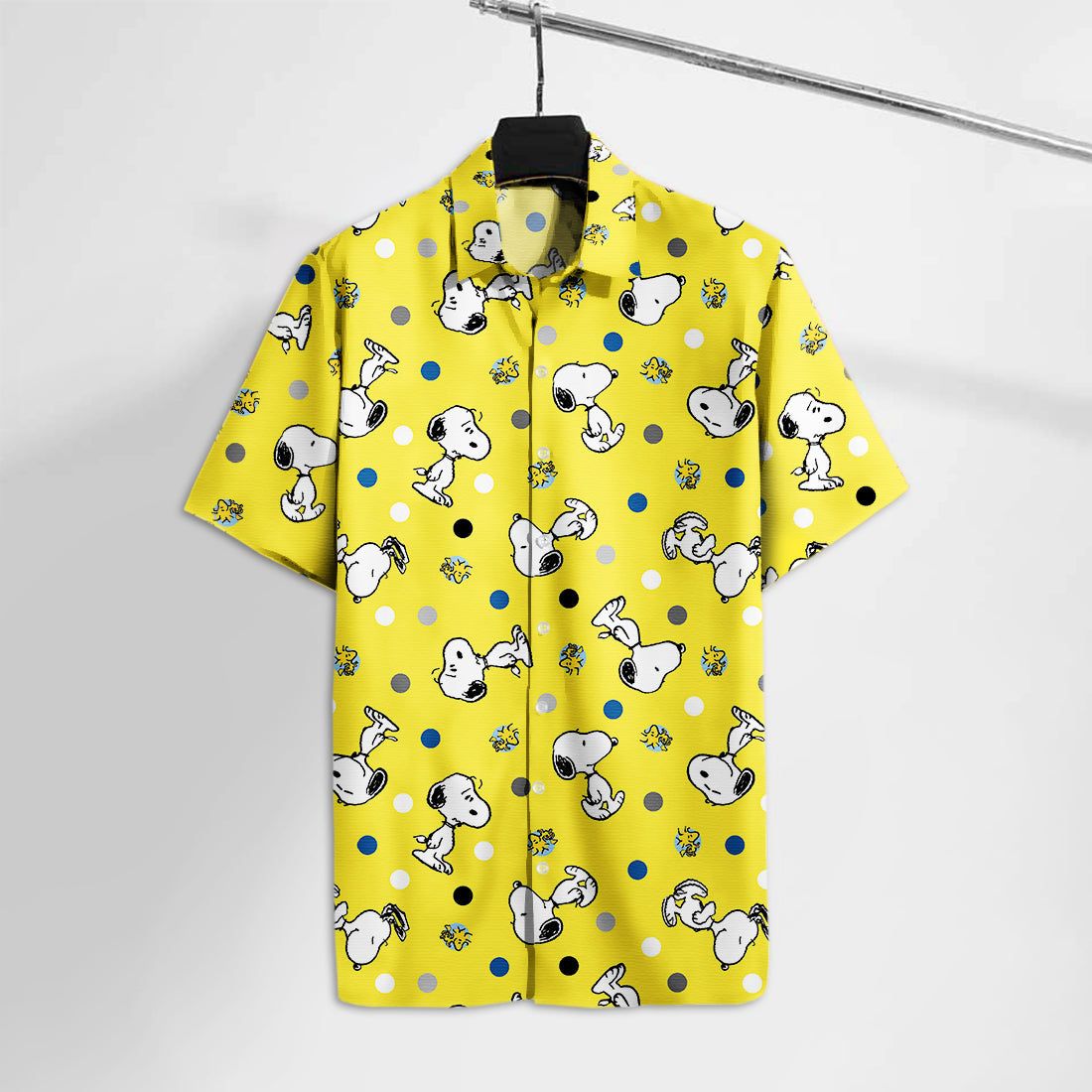 Peanut Hawaiian Shirt Peanut Beagle And His Friend Yellow Hawaii Tshirt Cute Peanut Aloha Shirt