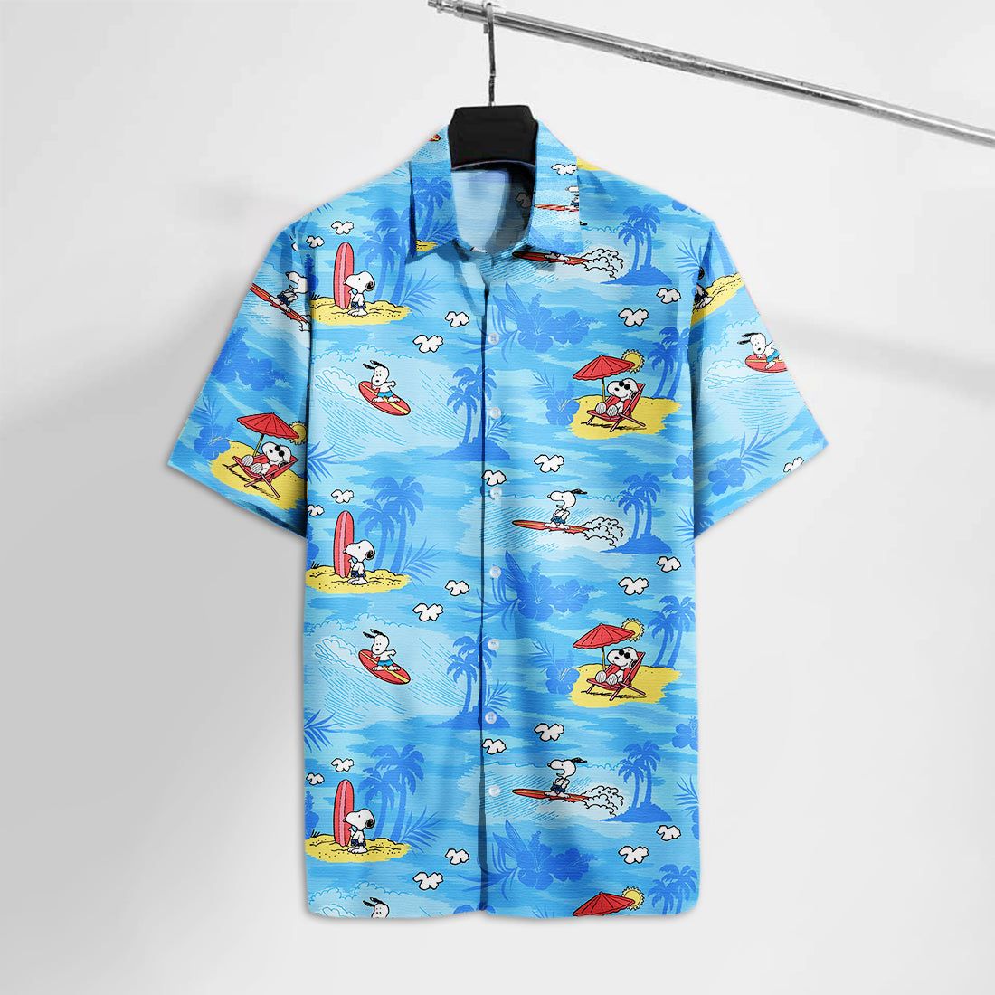 Peanut Hawaiian Shirt Peanut Beagle On The Beach Hawaii Tshirt Cute Peanut Aloha Shirt