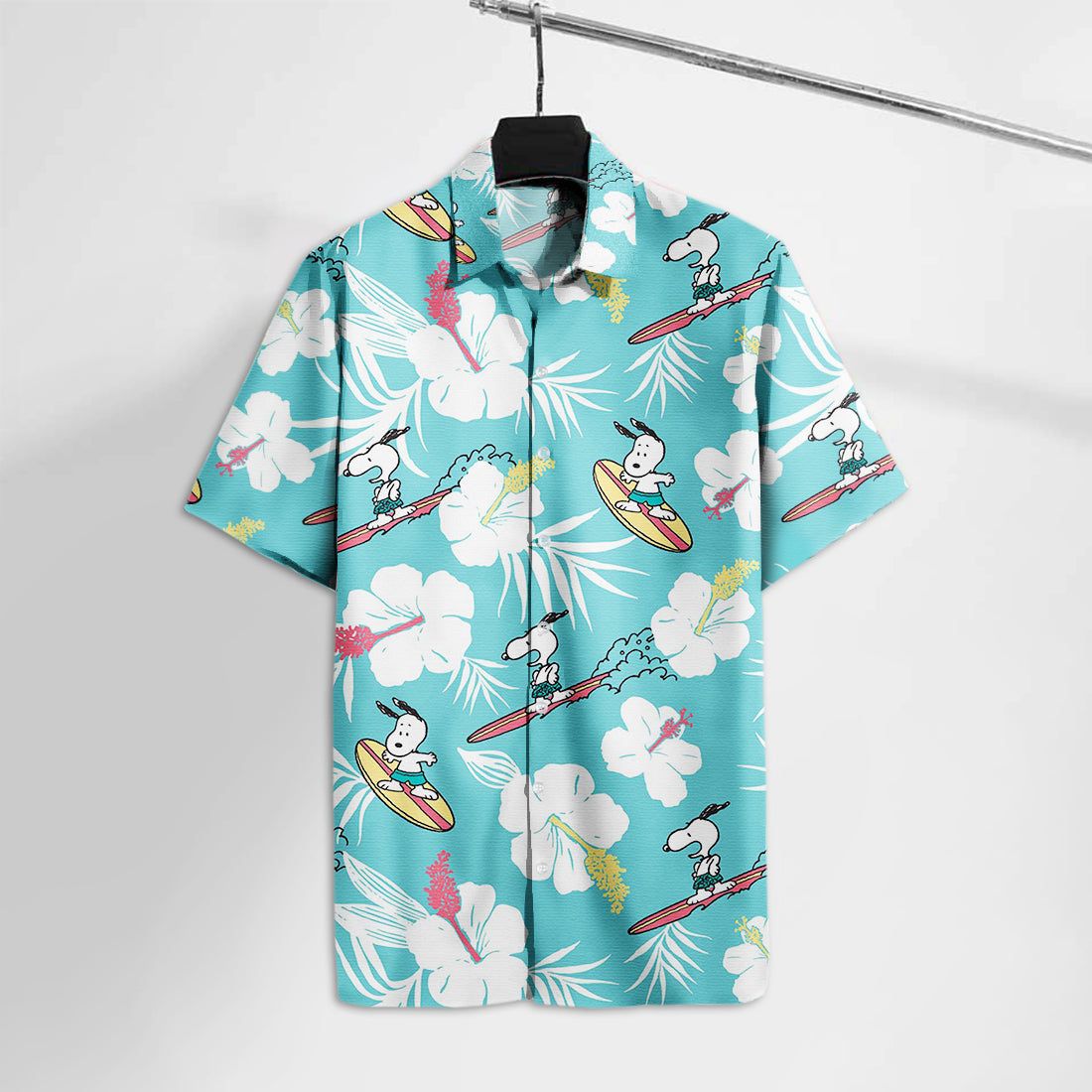 Peanut Hawaiian Shirt Peanut Beagle Surfing Summer Hawaii Tshirt Cute Peanut Aloha Shirt