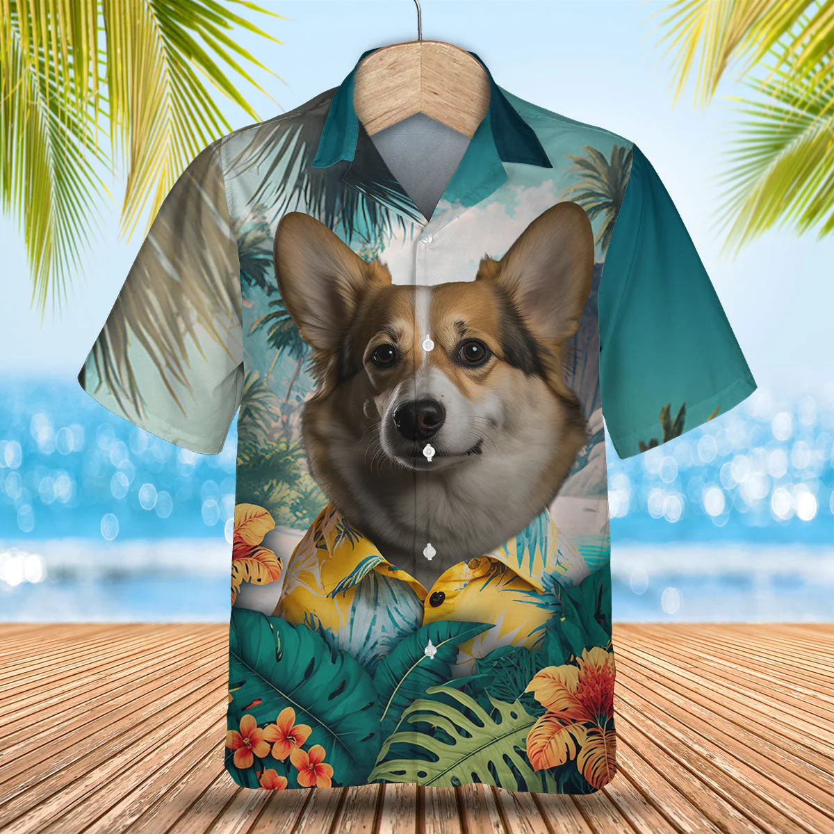Pembroke Welsh Corgi Shorty Style 3D Hawaiian Shirt Exotic Pembroke Welsh Corgi Shorty Style 3D Hawaiian Shirt Exotic