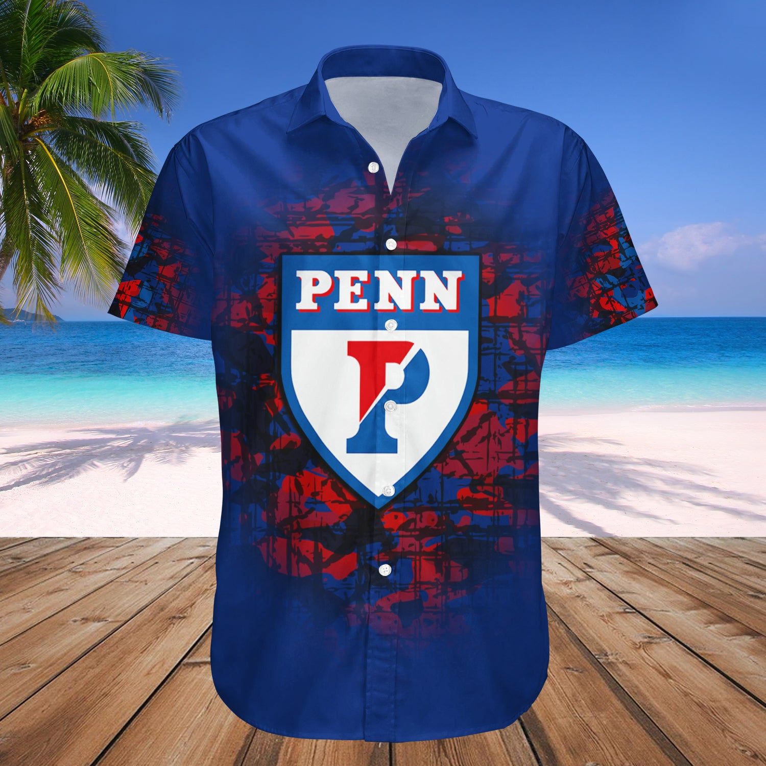 Penn Quakers Hawaii Shirt Camouflage Vintage – NCAA