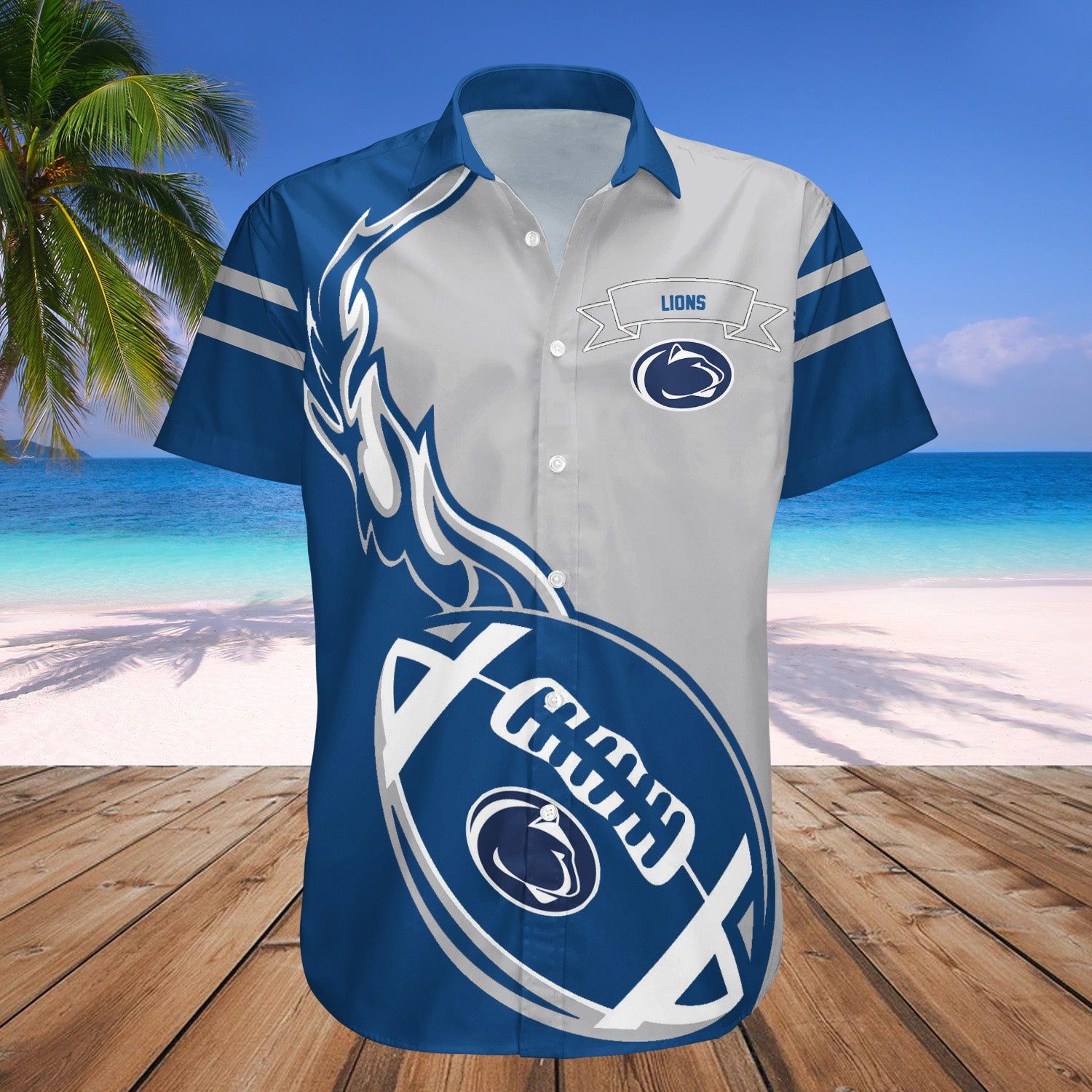 Penn State Nittany Lions Hawaii Shirt Flame Ball – NCAA