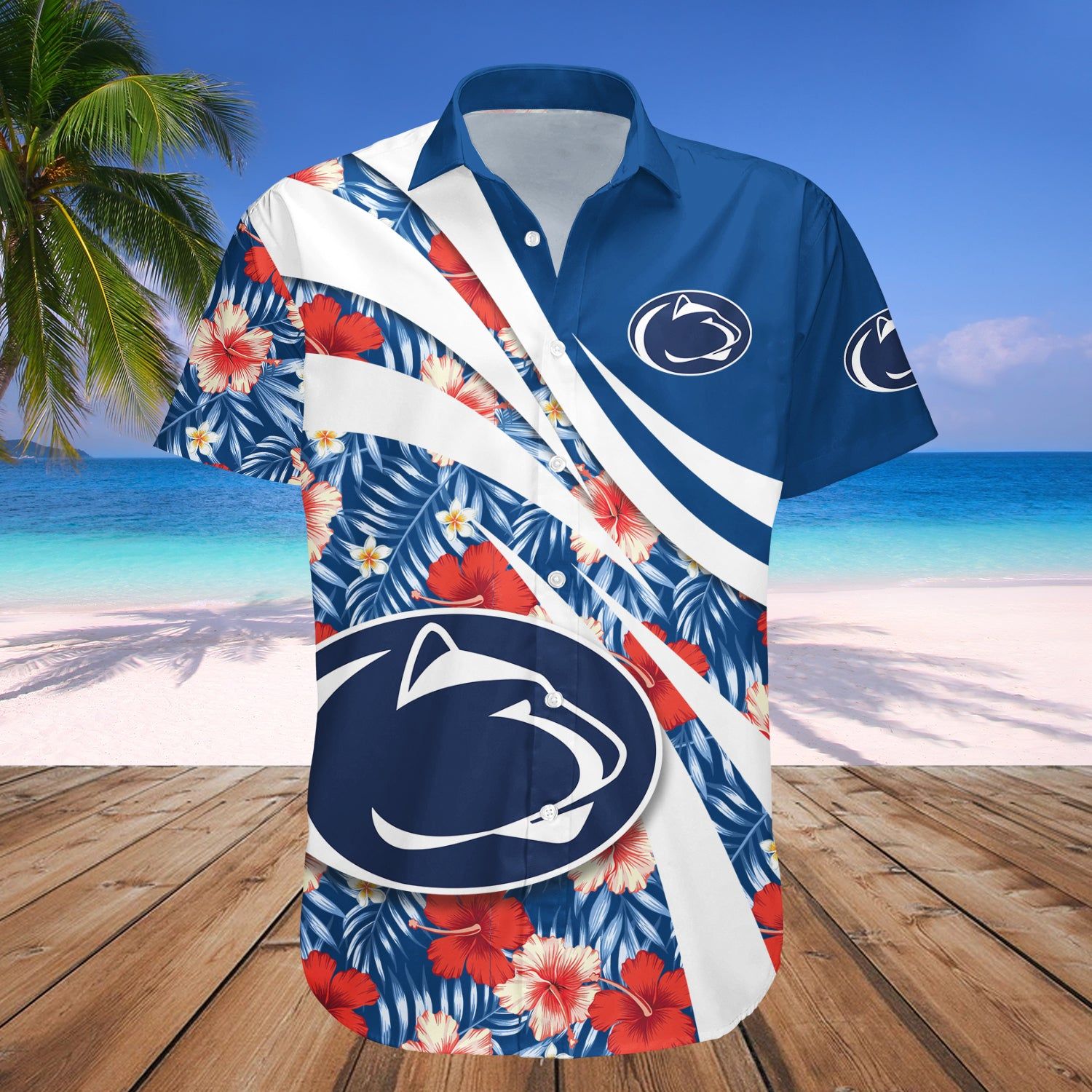 Penn State Nittany Lions Hawaii Shirt Hibiscus Sport Style – NCAA