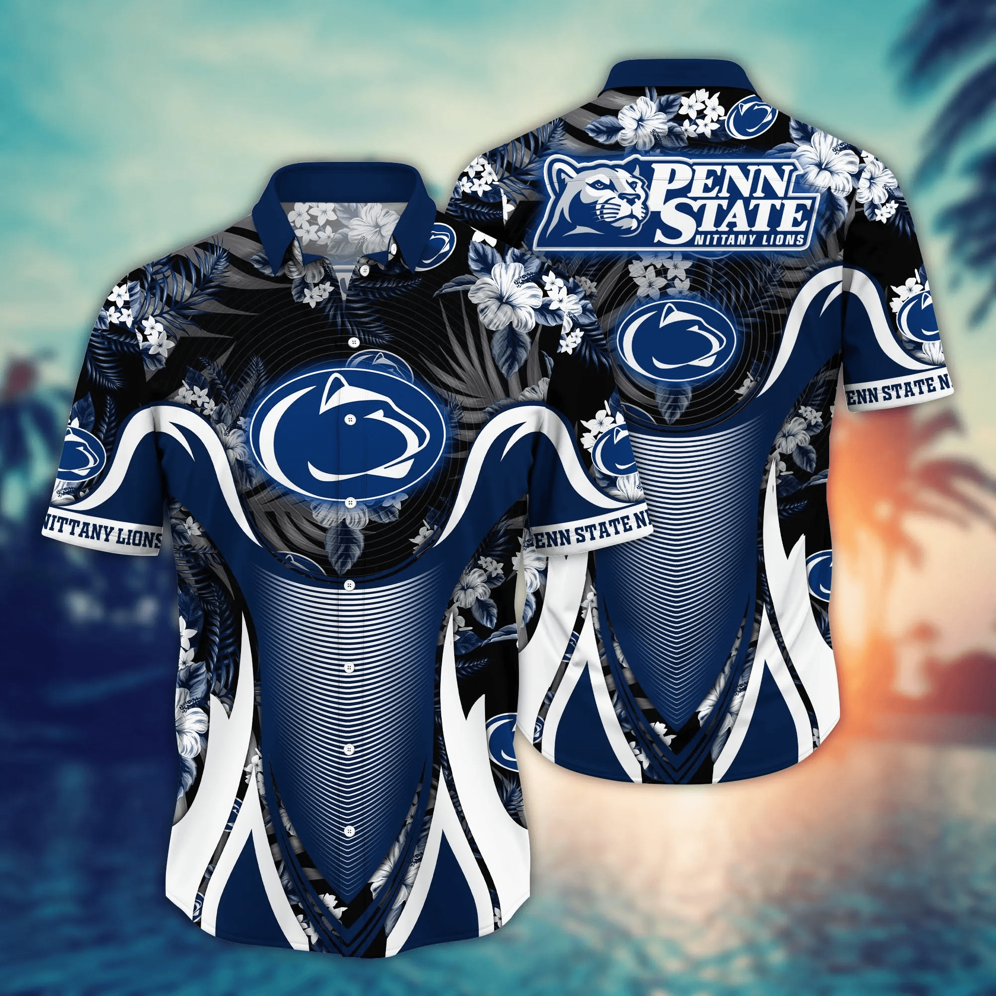 Penn State Nittany Lions NCAA Hawaiian Shirt Barbecues Aloha Shirt Penn State Nittany Lions NCAA Hawaiian Shirt Barbecues Aloha Shirt