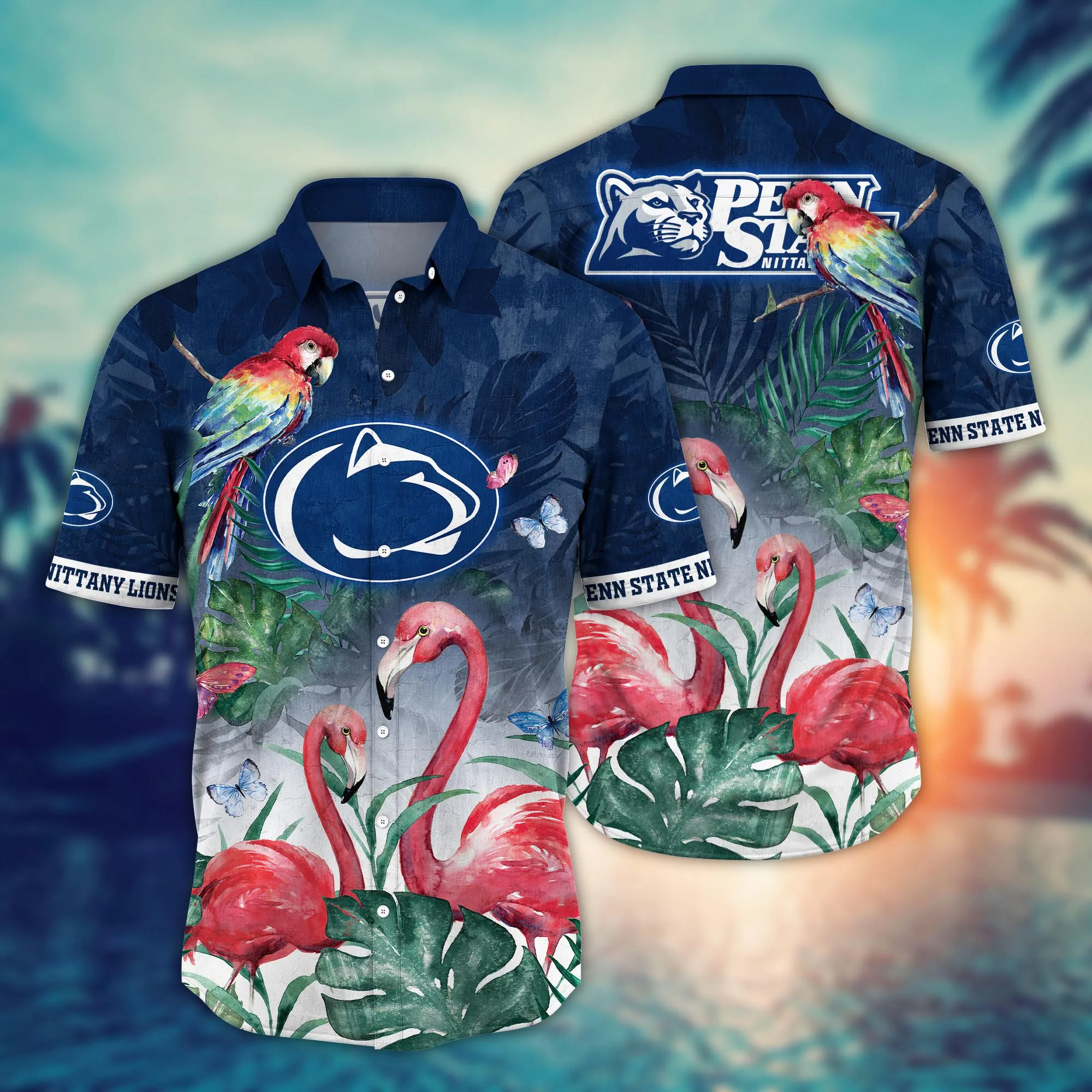Penn State Nittany Lions NCAA Hawaiian Shirt Beach Balls Aloha Shirt Penn State Nittany Lions NCAA Hawaiian Shirt Beach Balls Aloha Shirt