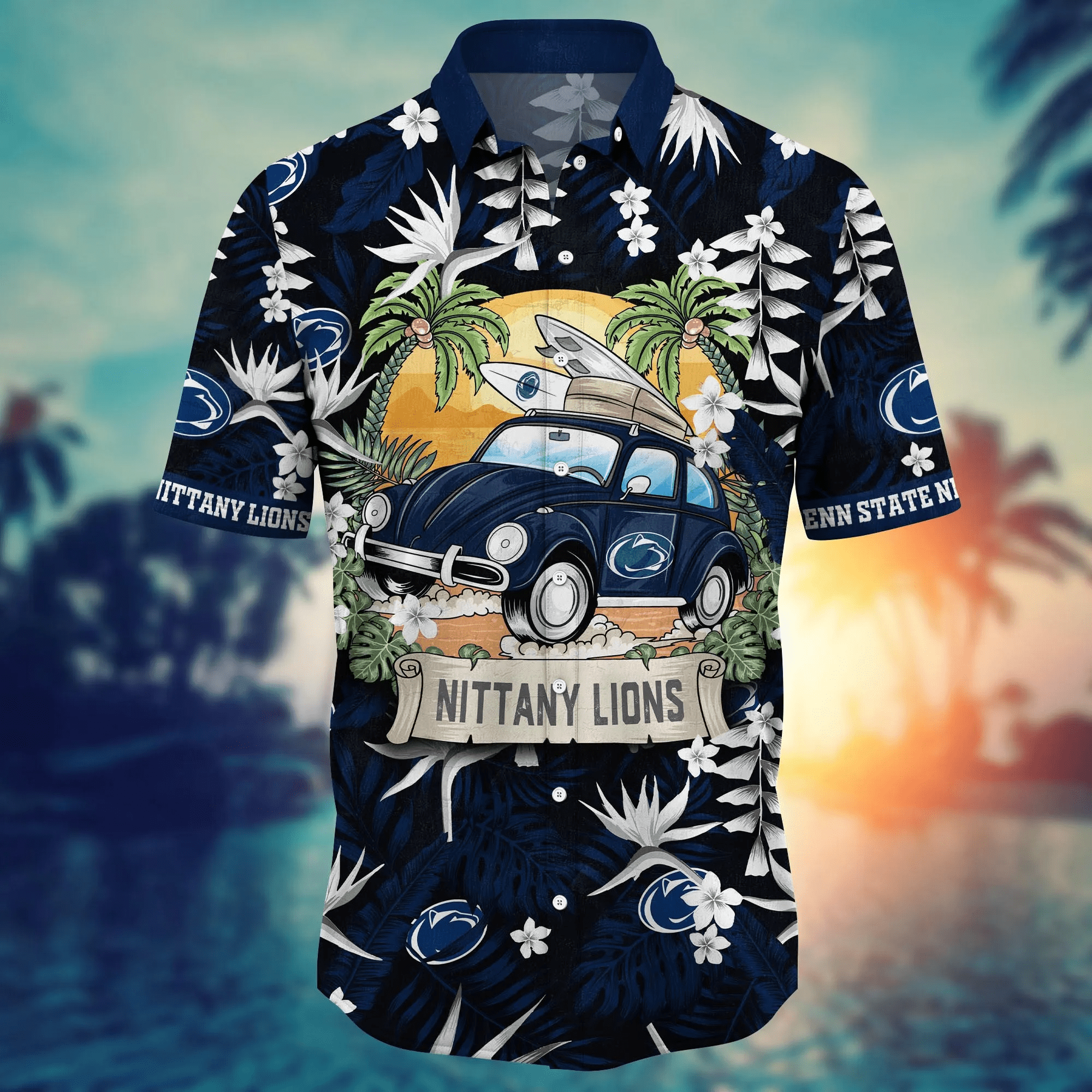 Penn State Nittany Lions NCAA Hawaiian Shirt Hammockstime Aloha Shirt