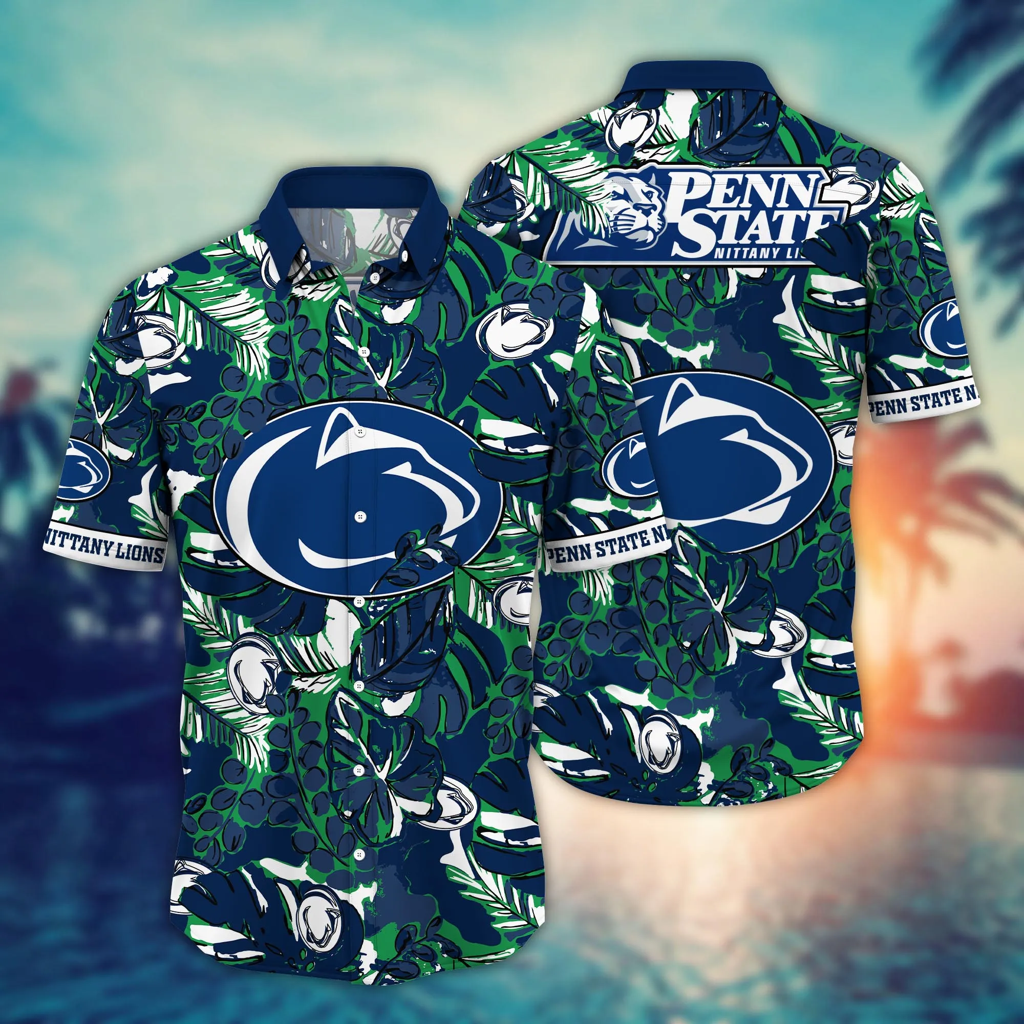 Penn State Nittany Lions NCAA Hawaiian Shirt Hot Season Aloha Shirt Penn State Nittany Lions NCAA Hawaiian Shirt Hot Season Aloha Shirt