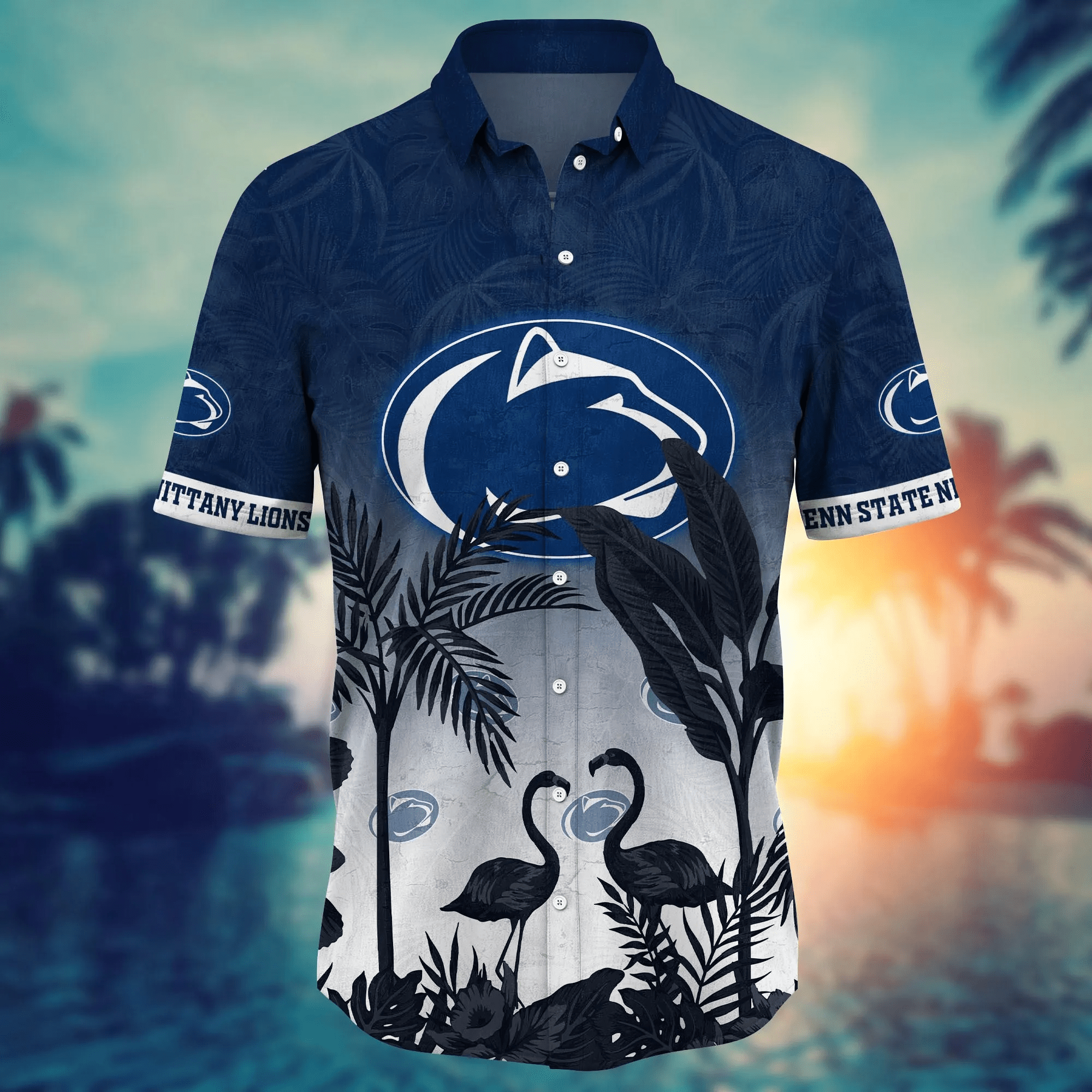 Penn State Nittany Lions NCAA Hawaiian Shirt Midsummertime Aloha Shirt