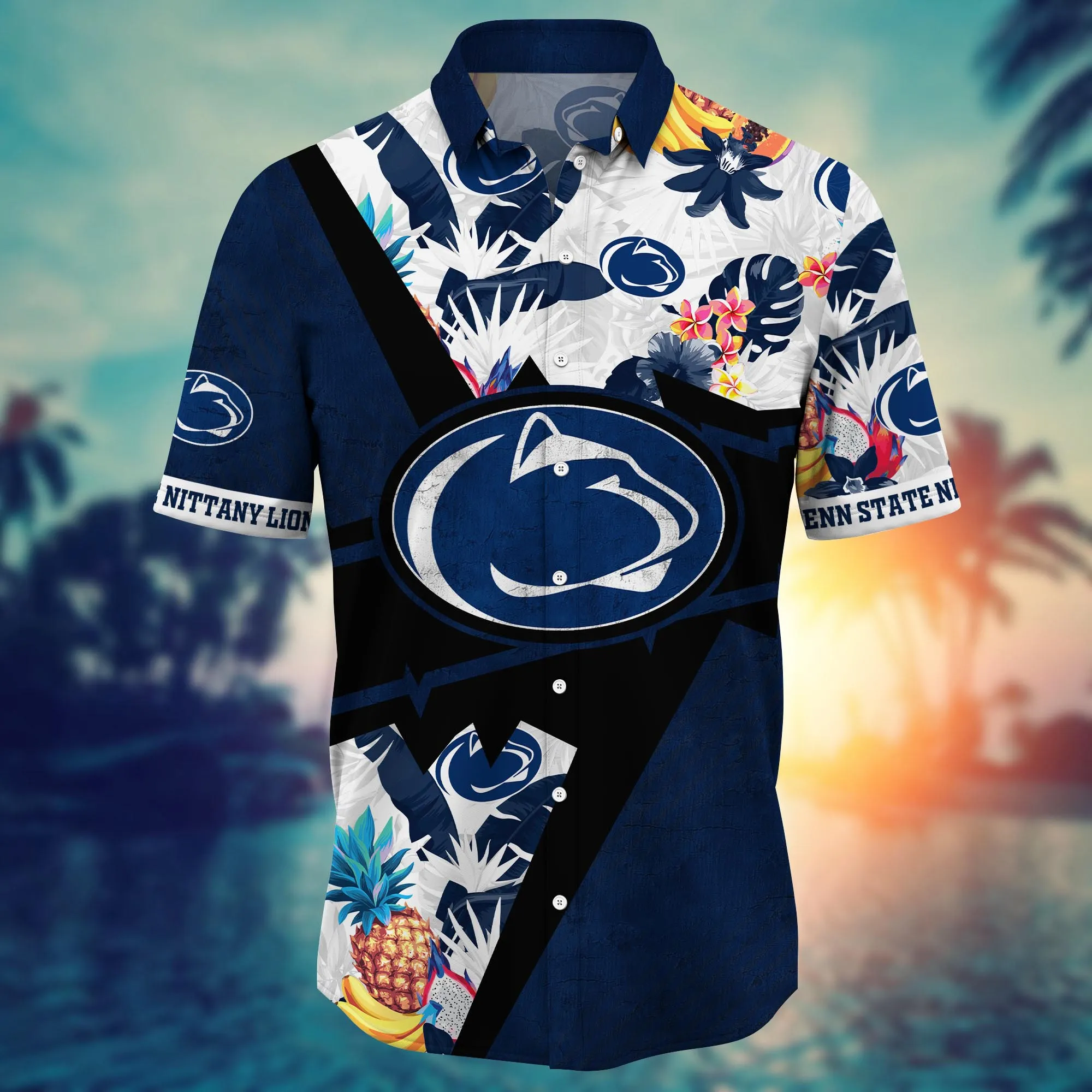 Penn State Nittany Lions NCAA Hawaiian Shirt Swimsuits Aloha Shirt