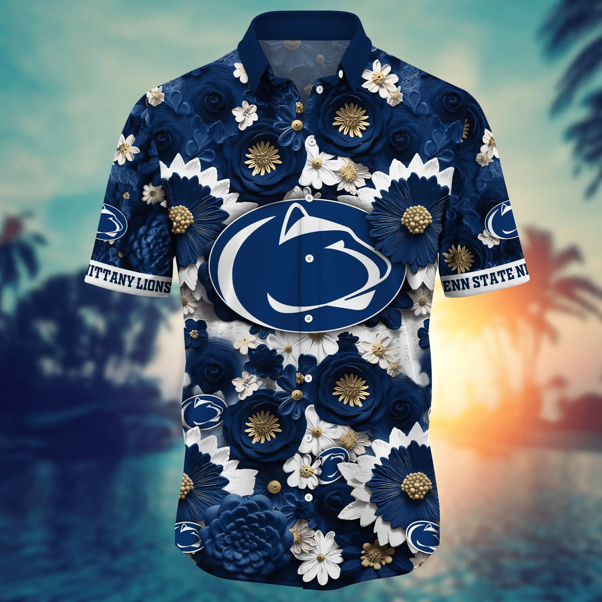 Penn State Nittany Lions NCAA Hawaiian Shirt Trending For This Summer Customize Shirt Any Team
