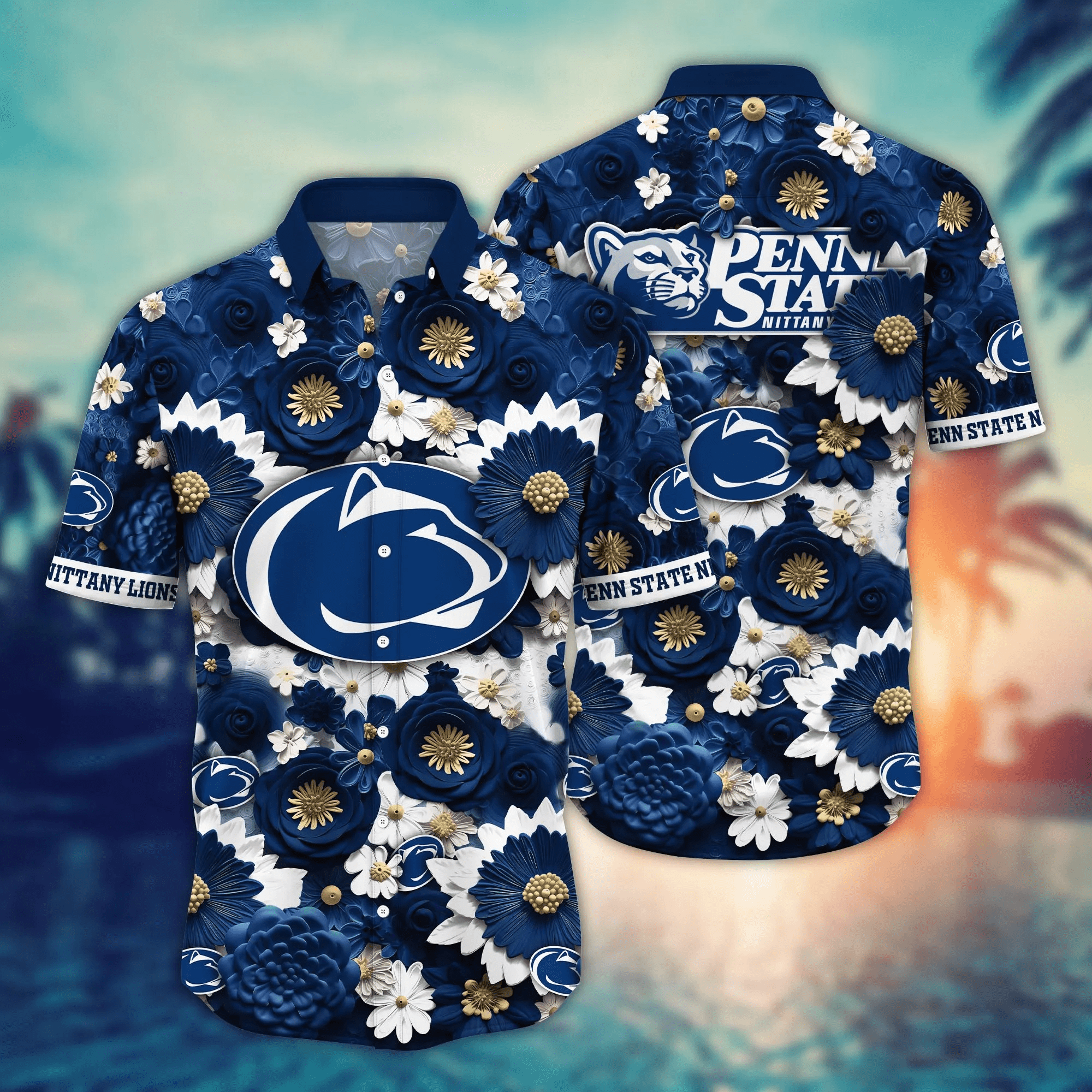 Penn State Nittany Lions NCAA Hawaiian Shirt Trending For This Summer Customize Shirt Any Team