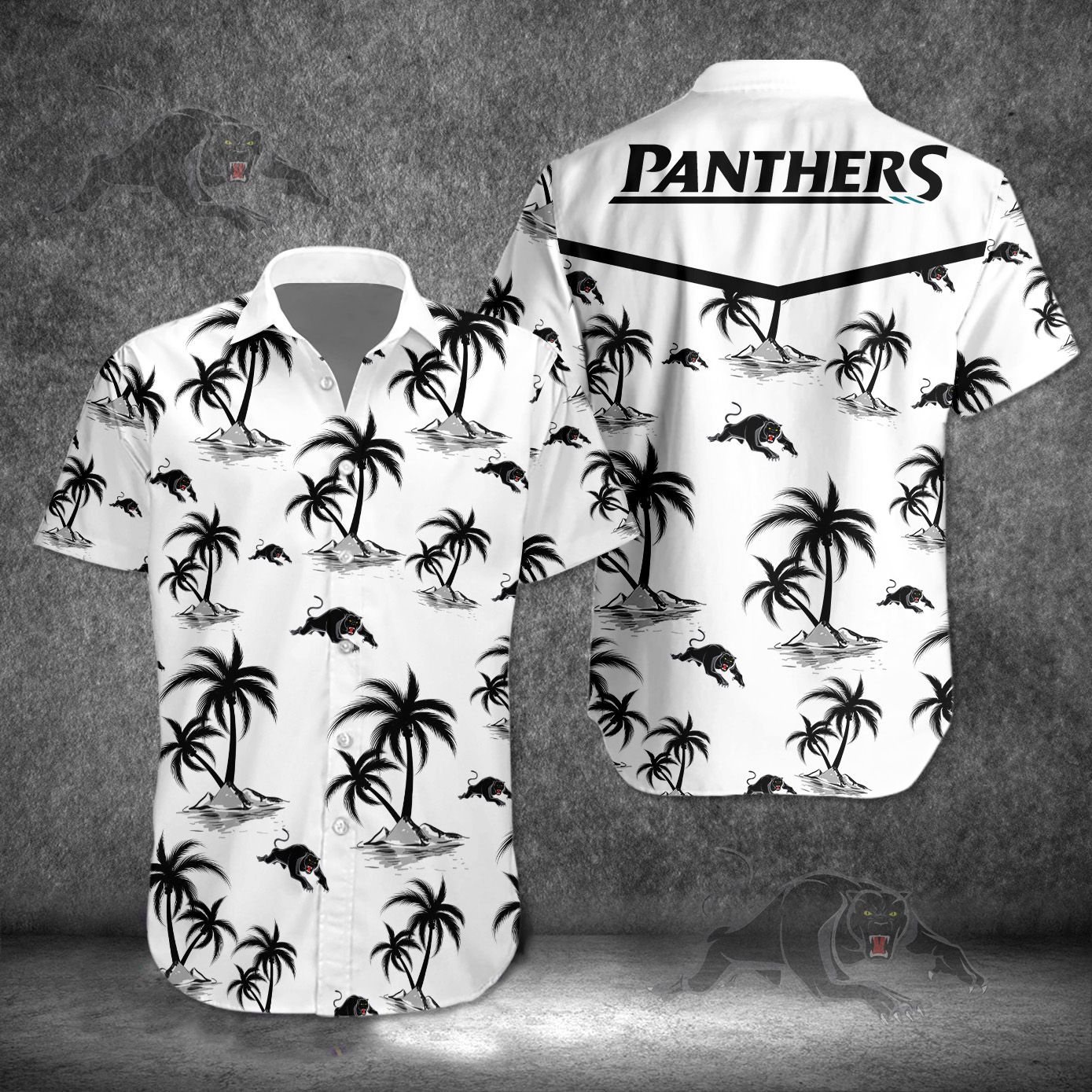 Penrith Panthers NRL Hawaiian Fan Shirt Jungle Fever Design