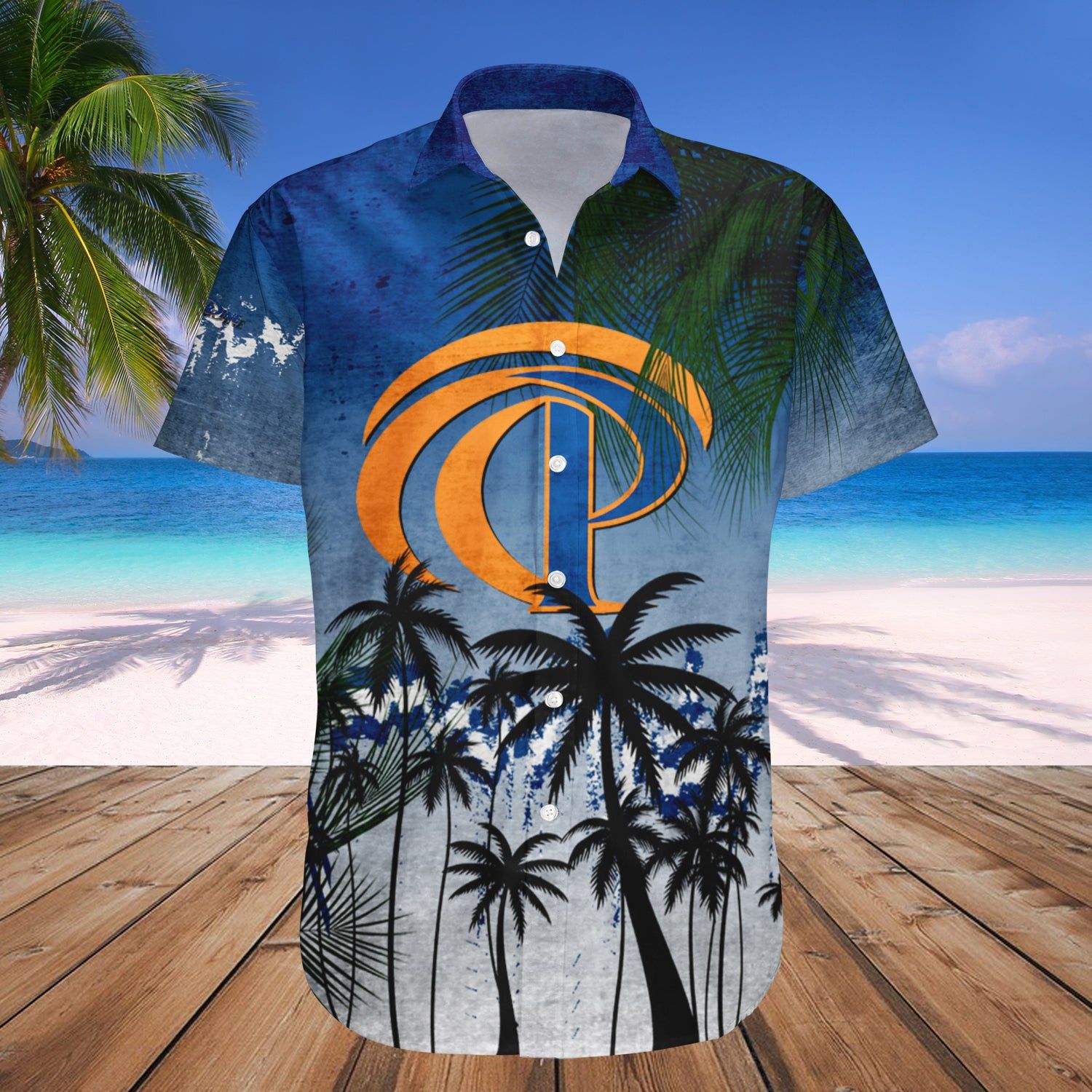 Pepperdine Waves Hawaii Shirt Coconut Tree Tropical Grunge – NCAA