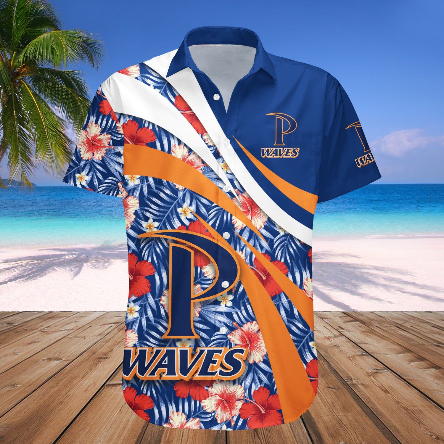 Pepperdine Waves Hawaii Shirt Hibiscus Sport Style – NCAA
