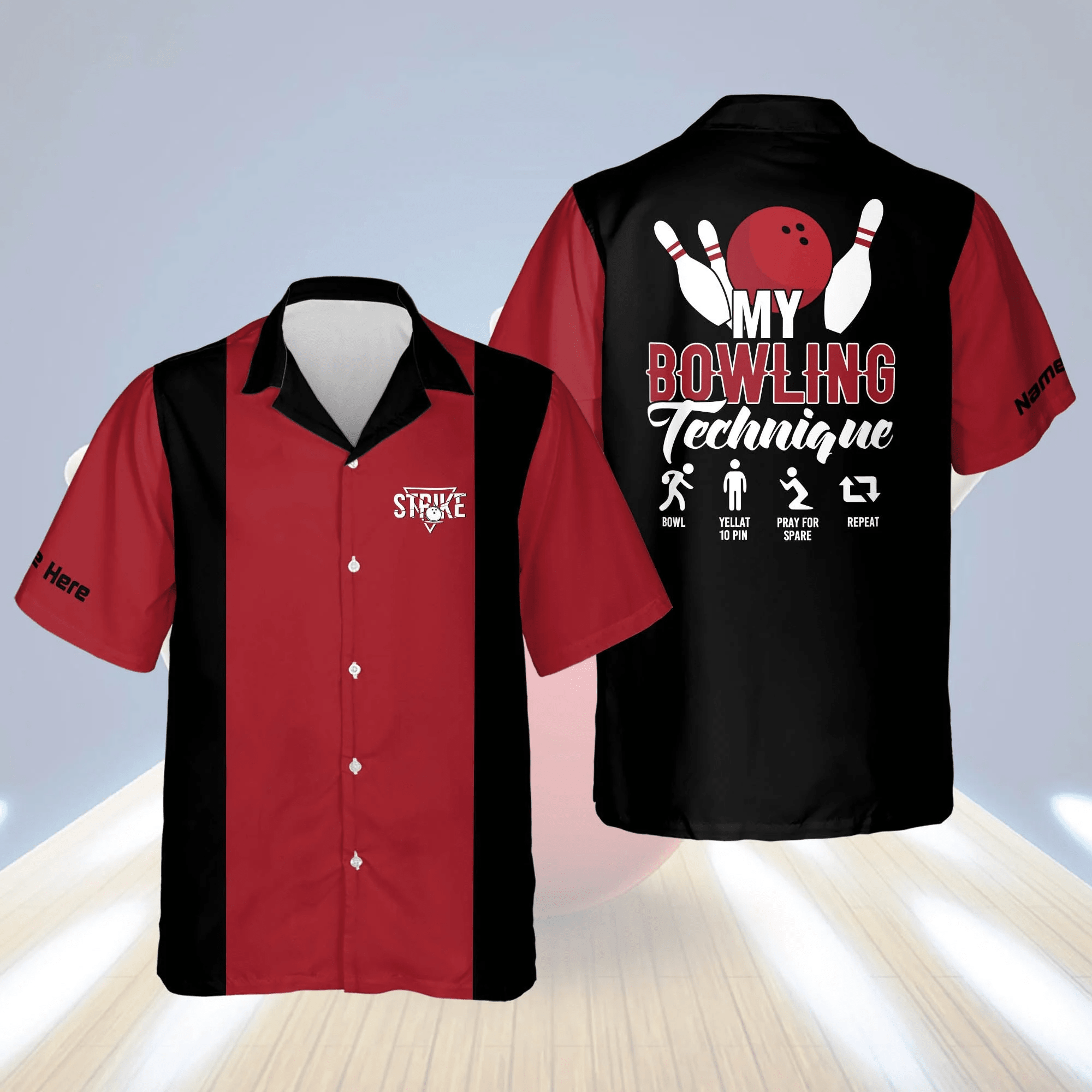 Personalized Bowling Trendy Hawaiian Shirt For Men, Strike My Bowling Technique Trendy Hawaiian Shirt Personalized Bowling Trendy Hawaiian Shirt For Men, Strike My Bowling Technique Trendy Hawaiian Shirt