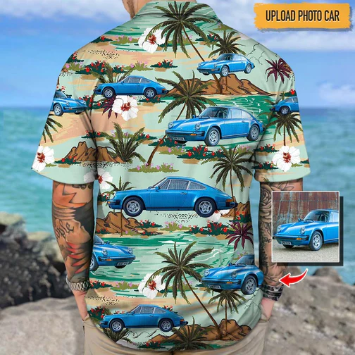 Personalized Car Photo Trendy Hawaiian Shirt