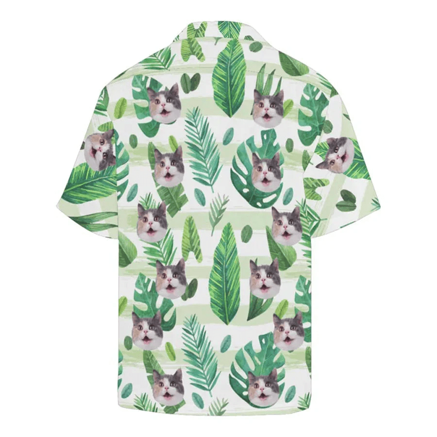 Personalized Cat Face Shirt Personalized Trendy Hawaiian Shirt For Men