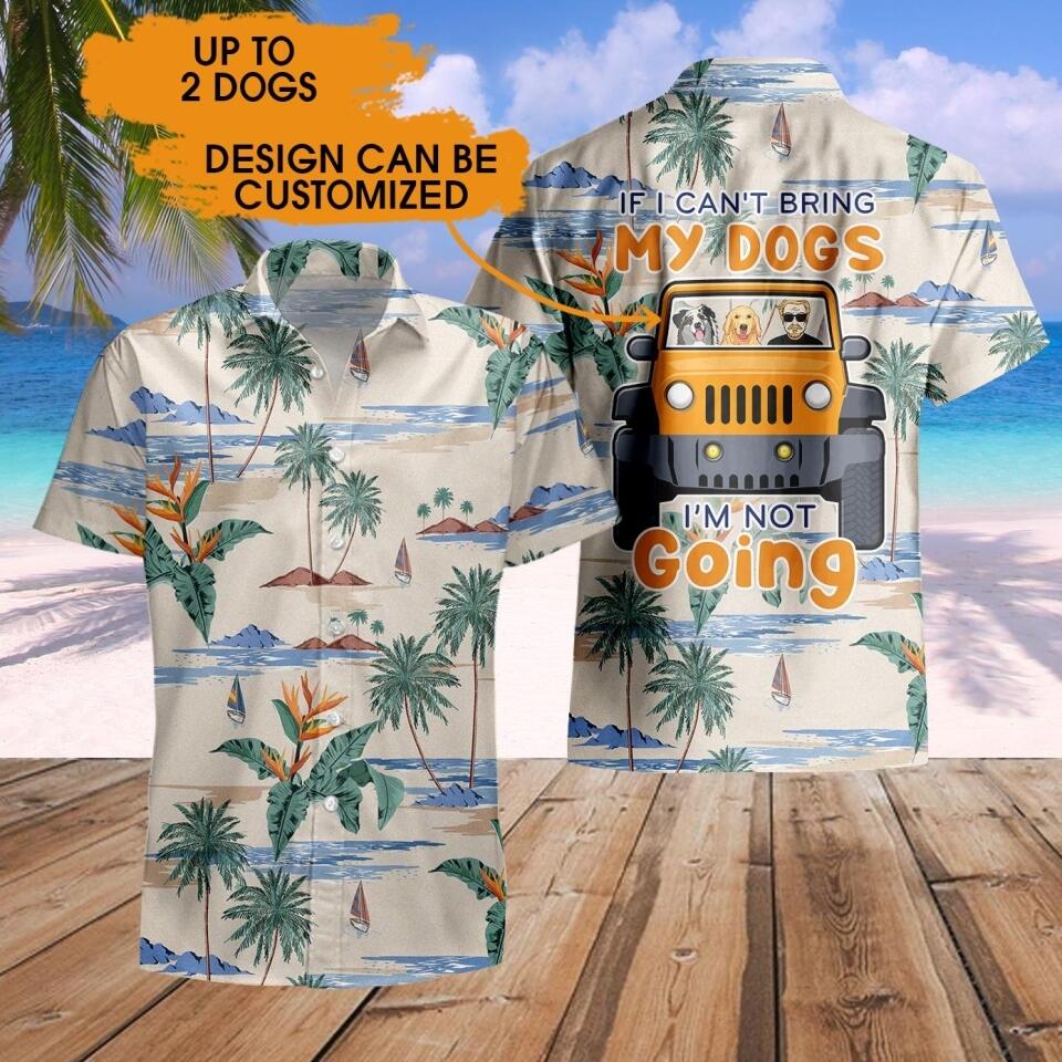 Personalized Dog Hawaii T-Shirt I Cant Bring My Dog I’M Not Going Custom Dog Gift D25
