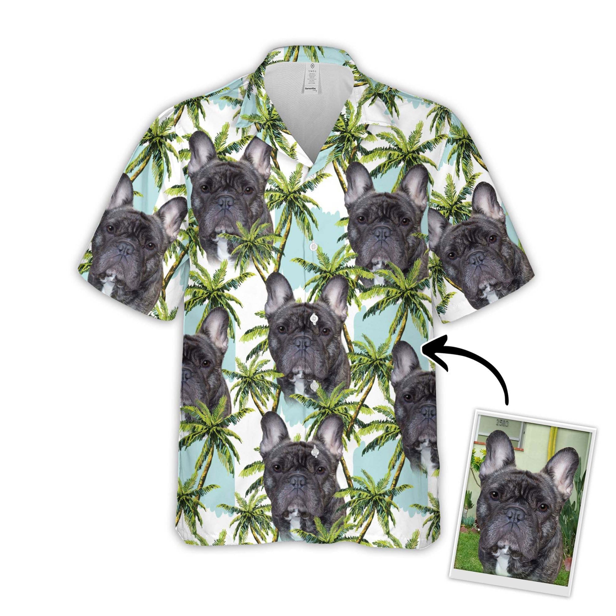 Personalized Gift For Pet Lovers Floral Summer With Palm Trees Pattern Hawaiian Shirt Personalized Gift For Pet Lovers Floral Summer With Palm Trees Pattern Hawaiian Shirt
