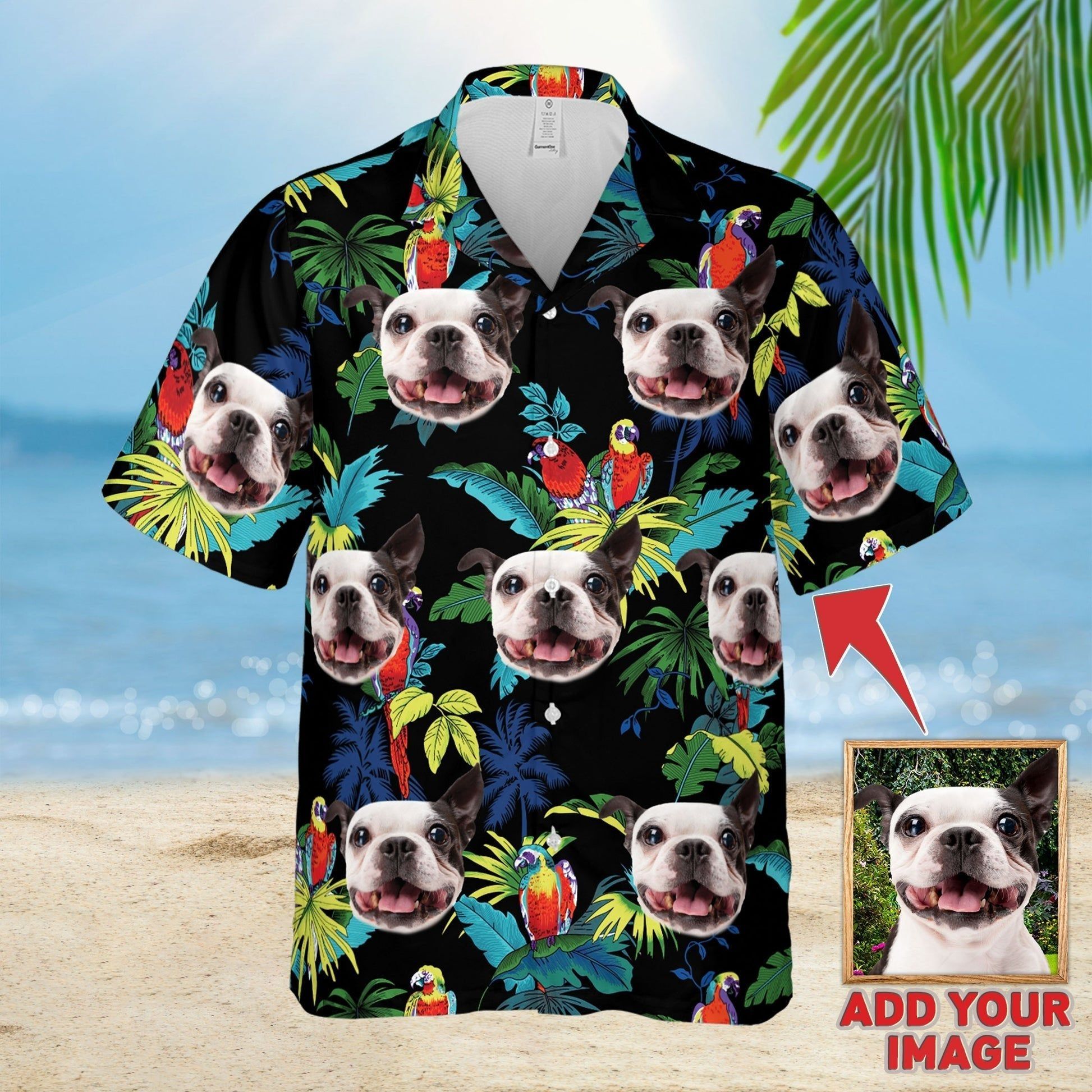 Personalized Gift For Pet Lovers Tropical Pattern Hawaiian Shirt