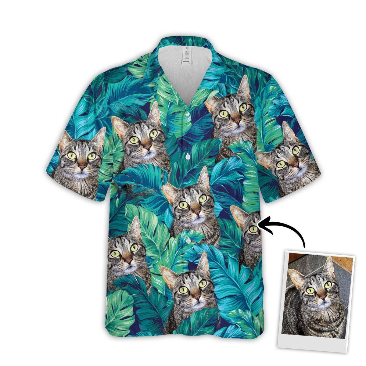 Personalized Gift For Pet Lovers Turquoise And Blue Tropical Leaves Pattern Hawaiian Shirt Personalized Gift For Pet Lovers Turquoise And Blue Tropical Leaves Pattern Hawaiian Shirt