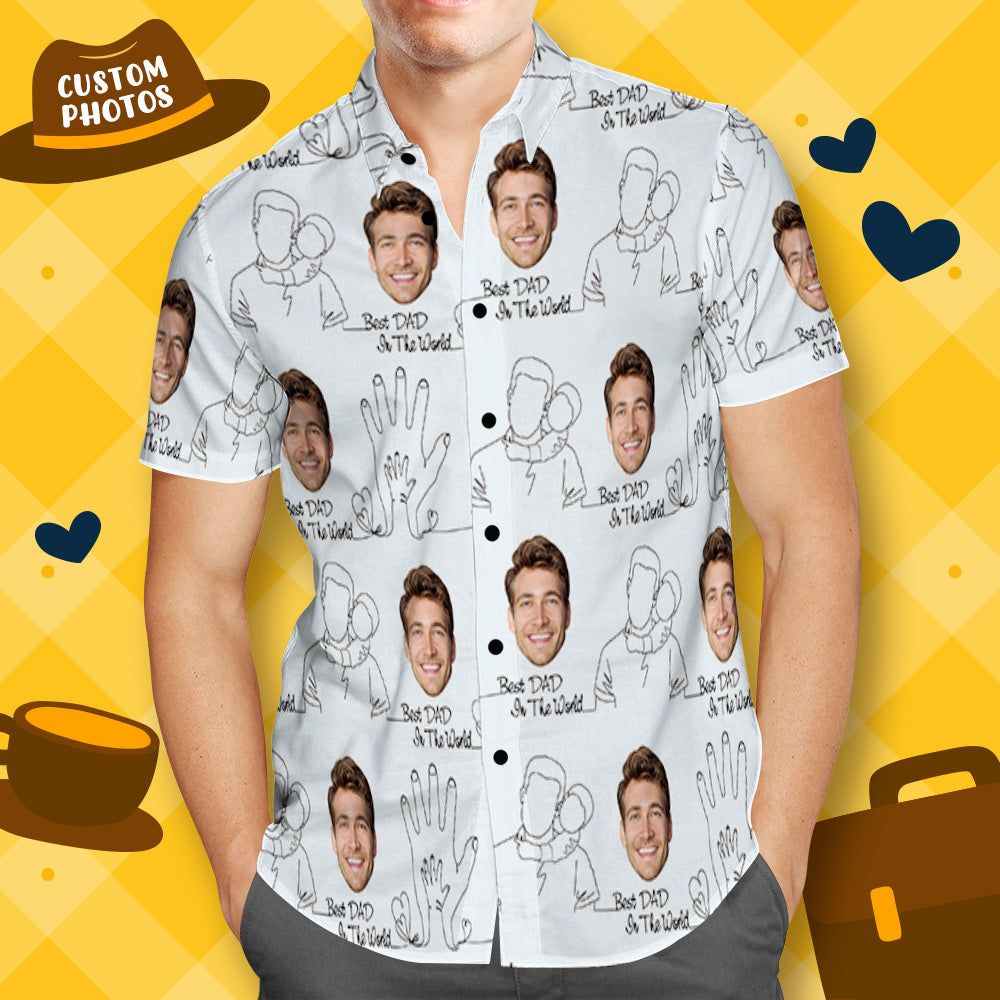 Personalized Hawaiian Shirt Custom Face Shirt Best Gift For Dad Personalized Hawaiian Shirt Custom Face Shirt Best Gift For Dad