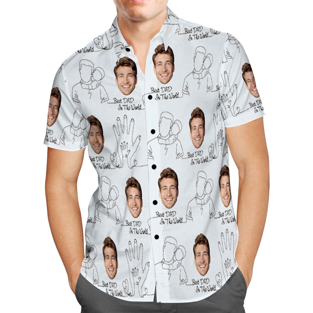 Personalized Hawaiian Shirt Custom Face Shirt Best Gift For Dad