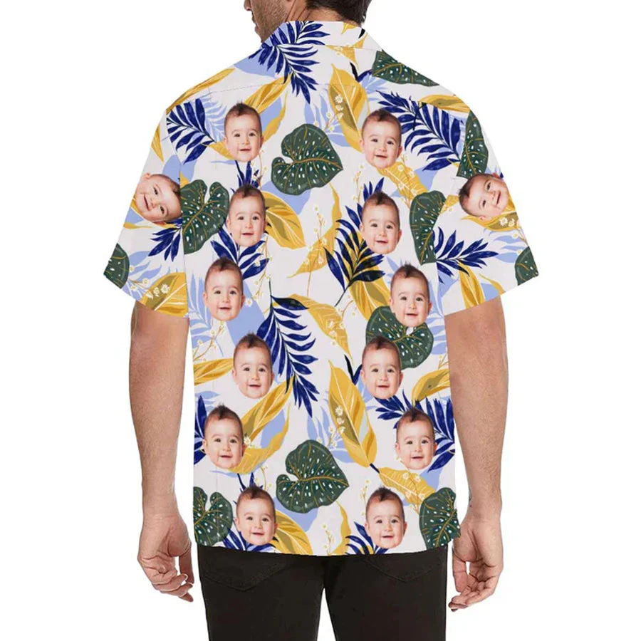 Personalized Kid Trendy Hawaiian Shirt, Personalized Trendy Hawaiian Shirt For Men, Floral Aloha Shirt Men