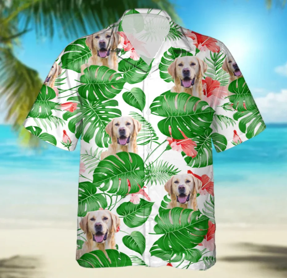 Personalized Photo Labrador Retriever Trendy Hawaiian Shirt, Gift For Dog Lover