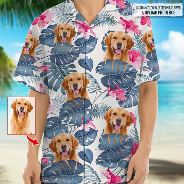 Personalized Photo Upload Dog Hawaiian Shirt Personalized Photo Upload Dog Hawaiian Shirt