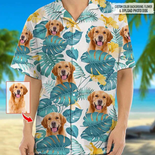 Personalized Photo Upload Dog Hawaiian Shirt