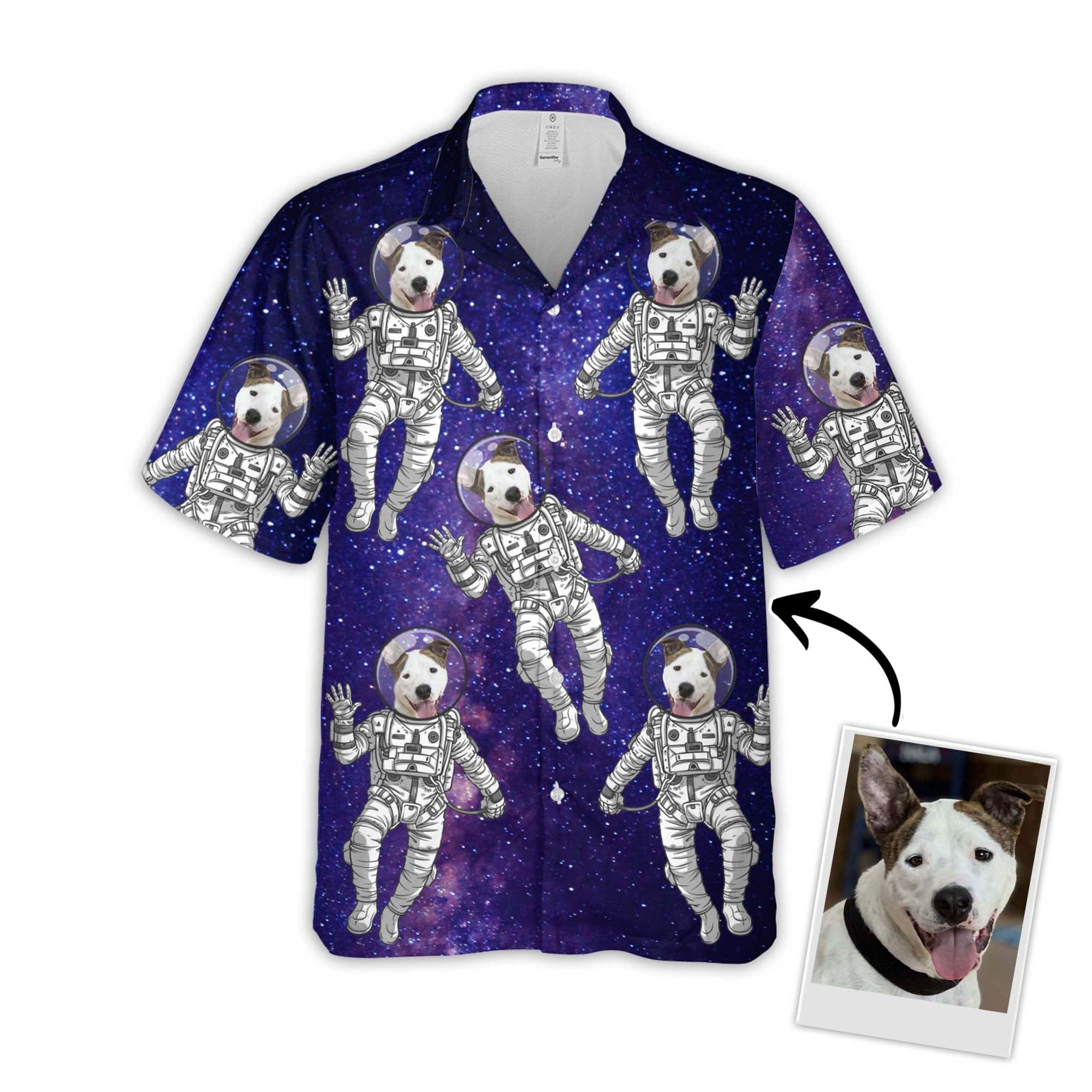 Personalized Puppy Lovers Gift Galaxy Pattern Hawaiian Shirt Personalized Puppy Lovers Gift Galaxy Pattern Hawaiian Shirt