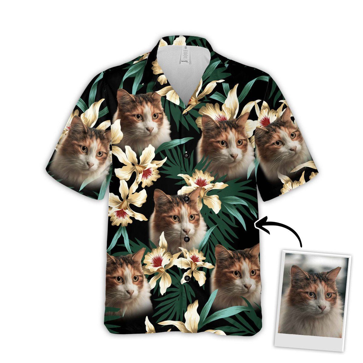 Personalized Puppy Lovers Gift Leaves & Flowers Pattern Dark Green Color Hawaiian Shirt Personalized Puppy Lovers Gift Leaves & Flowers Pattern Dark Green Color Hawaiian Shirt